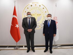Sağlık Bakanı Koca, Rusya Federasyonu Ankara Büyükelçisi Yerhov’u kabul etti