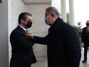 Bakan Akar, IKBY Başbakanı Barzani ile görüştü