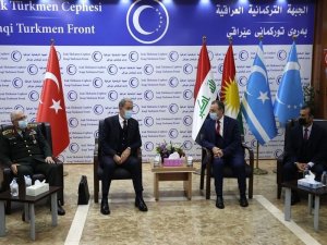 Bakan Akar, IKBY Başkanı Barzani ile görüştü