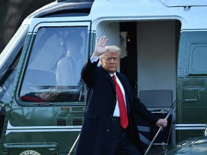 Trump, Beyaz Saray’a veda etti