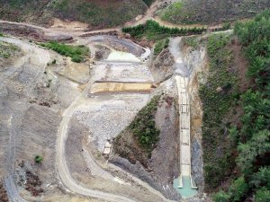 Gödence Göleti’nde kış şartlarına rağmen çalışmalar sürüyor