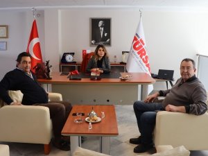 KUTO Başkanı Akdoğan, TÜRSAB Aydın temsilcisi Yurtcan ile görüştü