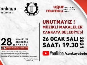 Çankaya Uğur Mumcu’yu anıyor