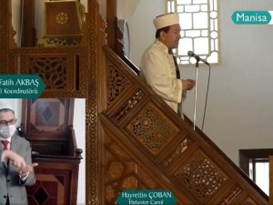 Manisa’da cuma hutbesi işaret dili ile sosyal medyadan canlı yayınlandı