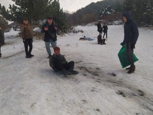 Kütahyalıların kayak keyfi