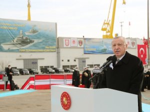 Cumhurbaşkanı Erdoğan: “Kendi savaş gemisini yapan 10 ülke içindeyiz”