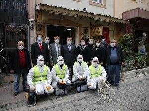 Konak Belediyesinden ilçedeki tüm otellere dezenfeksiyon