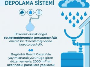 Yeni yapılacak binalarda yağmur suyu toplama sistemi zorunluluğu