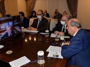 KKTC Cumhurbaşkanı Tatar, BM Genel Sekreteri Guterres ile telekonferans görüşmesi yaptı