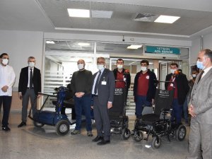 Van Eğitim ve Araştırma Hastanesinde akülü sedye, transfer aracı ve sandalye dönemi