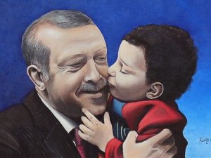 Cumhurbaşkanı Erdoğan, tablo için teşekkür etti