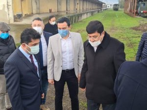 Rektör Aldemir, Sümer Basma Fabrikası’nda incelemelerde bulundu