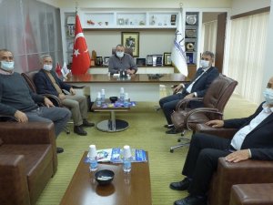 Aydın İl Tarım ve Orman Müdürlüğü yetkilileri KUTO Başkanı Akdoğan ile görüştü