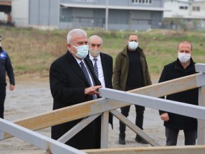 Başkan Atay, proje inşaat alanlarını denetledi
