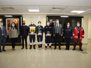 Aydın’da 112 Acil Sağlık Hizmetleri İstasyonlarına ödülleri takdim edildi