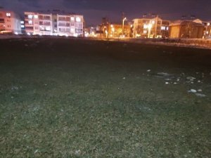 Antrenman sahası hazır hale getirildi