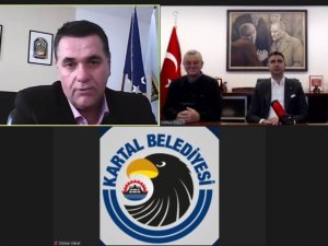 Başkan Gökhan Yüksel, kardeş belediye başkanları ile online görüşme gerçekleştirdi