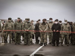 Dağlık Karabağ’da ateşkesi korumak için görev yapacak olan Türkiye-Rusya Ortak Merkezi açıldı