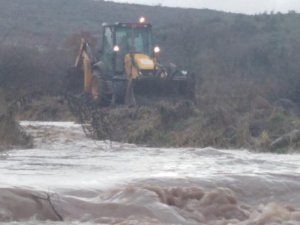 Manisa’da şiddetli yağış etkili oldu