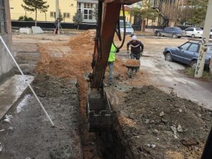 Kütahya’da kanalizasyon hattı çalışmaları
