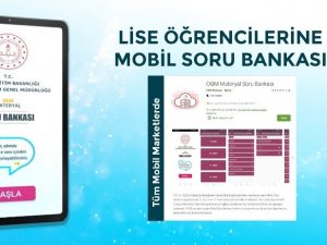 Lise öğrencileri için 15 bin soruluk Mobil Soru Bankası
