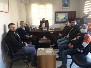 Sağlık Sen Şırnak Şube Başkan Yardımcısı Yalçın, İdil Diyanet-Sen temsilcisi ile görüştü