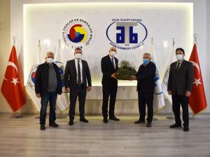 Sanayi ve Teknoloji İl Müdürü Bayramer, Aydın Ticaret Borsası’nı ziyaret etti