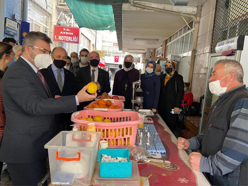 AK Partili Özmen’den esnafa ziyaret!