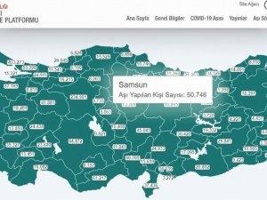 Samsun’da aşılanan kişi sayısı 50 bini geçti