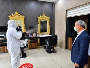 Yeşilyurt 2 bin 280 kez dezenfekte edildi