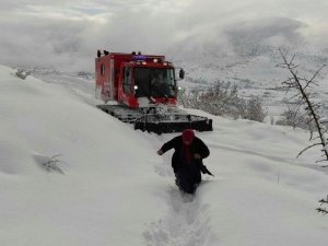 Kalp krizi geçiren hastaya snowtrack ile ulaşıldı