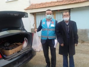 Hisarcık’ta 10 aileye adak ve şükür kurbanı eti dağıtıldı