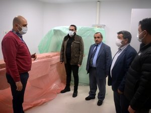 Başkan Şahin, hastane çevresindeki çalışmaları inceledi