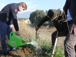Aydın’da, 112 fidan toprakla buluştu