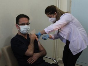 Gaziantep’te korona virüs aşısının ikinci dozu yapılmaya başlandı