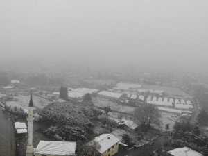(Drone)İstanbul’da kar yağışı havadan görüntülendi