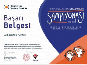 Aydın Lisesi, Zeka Oyunları Şampiyonası Türkiye Finalleri’ne katılacak