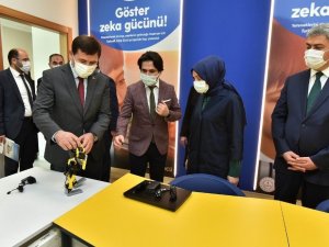Leyla Şahin Usta Başkan Kılca ile birlikte Karatay BİLSEM’de incelemelerde bulundu