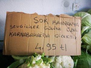 Halk arasında ’çiçek’ olarak bilinen karnabaharda 14 Şubat kampanyası