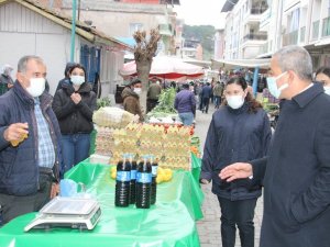 Başkan Kaplan pazar ziyaretlerini sürdürüyor