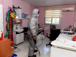 Muratpaşa’da dezenfekte çalışmaları sürüyor