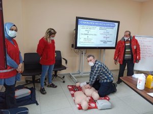 Jeotermal çalışanlarına ilk yardım eğitimi verildi