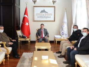 Vali Gökmen Çiçek, İHA heyetini kabul etti