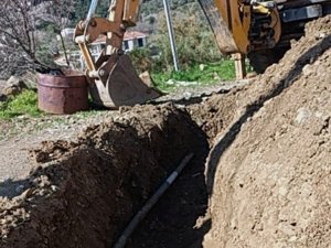 Datça’da içme suyu hat yenileme çalışması
