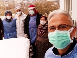 Sağlık ekipleri kar kış demeden aşılama  çalışmalarını sürdürüyor