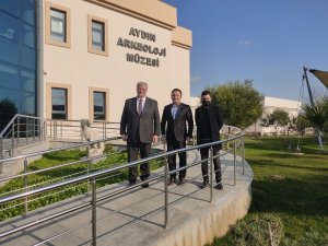Ukrayna Ankara Büyükelçisi Sybiha, Aydın Arkeoloji Müzesi’ni ziyaret etti