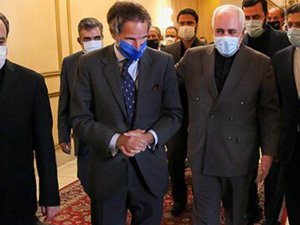 Uluslararası Atom Enerjisi Kurumu Başkanı Grossi, İran Dışişleri Bakanı Zarif ile görüştü
