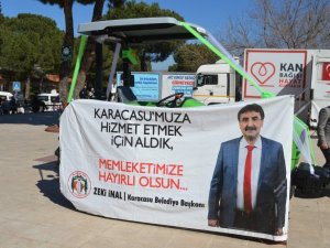 Karacasu Belediyesi yeni aracını vatandaşın hizmetine sundu