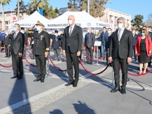 Atatürk’ün Marmaris’e gelişinin 86.yılı törenle kutlandı