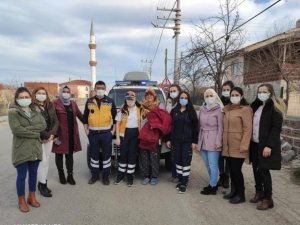 Ambulans sireni bu kez Elif’in mutluluğu için çaldı